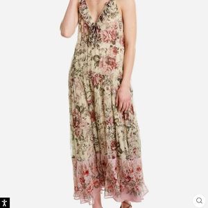Secret Mission Emmeline Silk Maxi Dress XS NWT